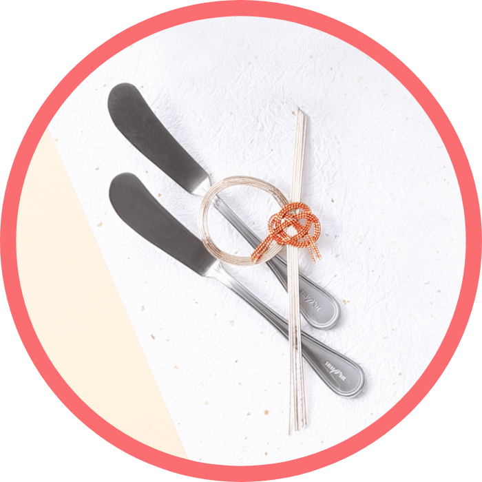 バターナイフ2本 プレゼント